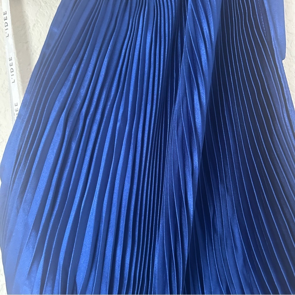 NWT L'IDÉE Cinema Low-Back Jumpsuit in Regal Blue *Flaw* - Picture 4 of 9